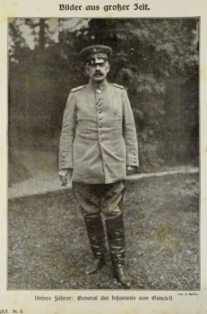 1917 - alter Druck - Unser Führer: General der Infanterie von Gündell